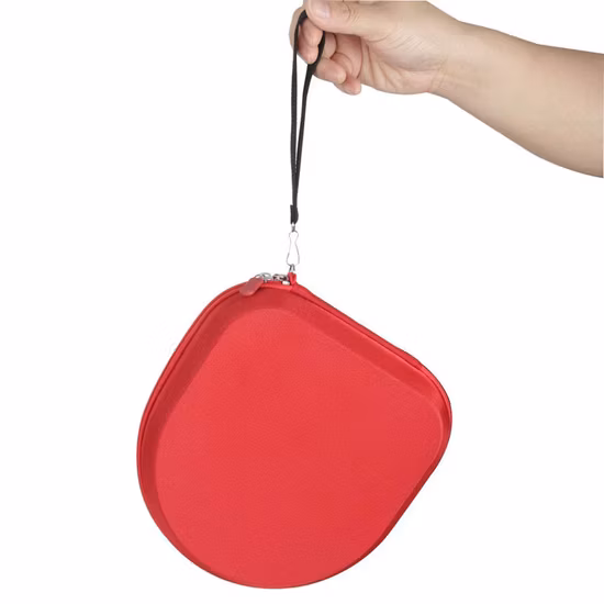 Étui de transport d'affichage EVA pour casque Bluetooth rouge rigide à coque rigide personnalisée avec boîtes EVA avec logo