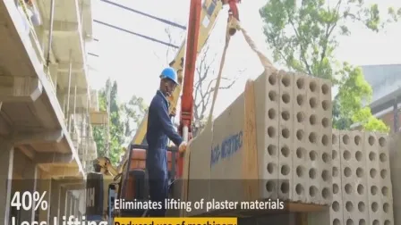 Matériau de paroi de séparation externe intérieur de panneau mural sandwich composite léger EPS certifié SGS/CE