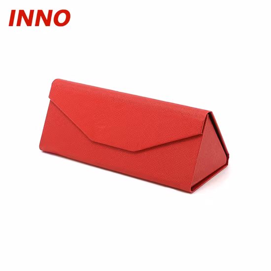 Étui à lunettes en cuir pliable, travail fait à la main