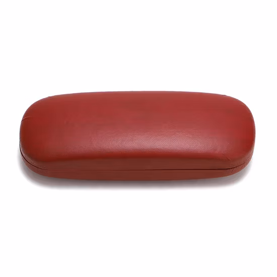 Étui à lunettes de mode dur en cuir PU, coque en métal, grand espace